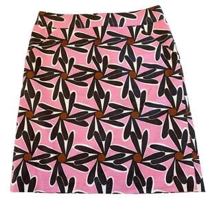 MILLY Floral A-Line Skirt 10